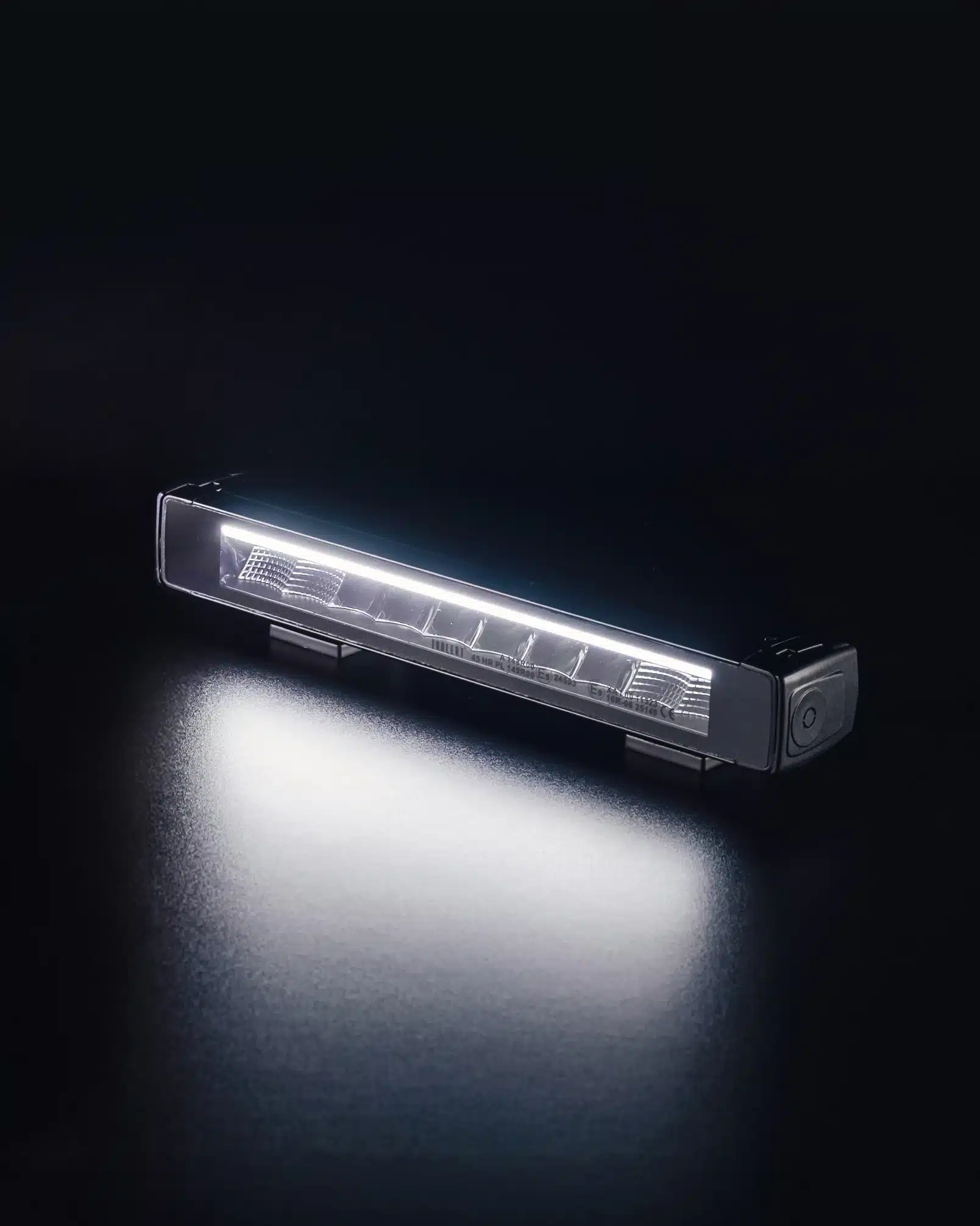 White-light LED bar against a clean studio background